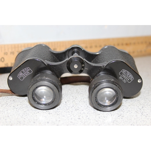 666 - 2 pair of binoculars in cases: Carl Zeiss Jena Deltrentis 8x30 & Habicht Tyrol Swarovski Optik 8x30 ... 