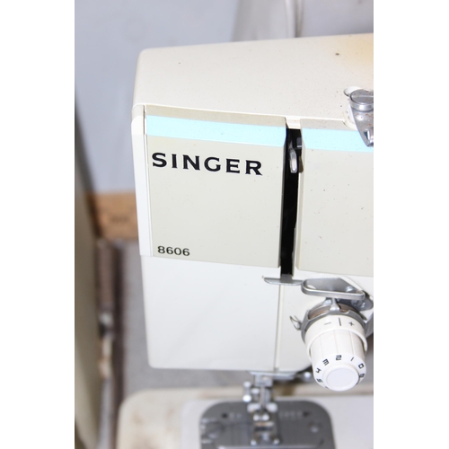 873 - 2 sewing machines, Singer 8606 & Jones 672