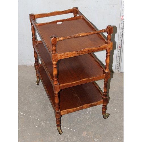 177 - Vintage tea or serving trolley on wheels