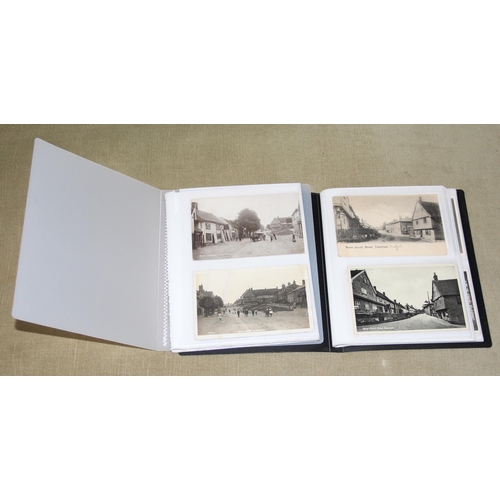 501 - 2 albums of antique and later postcards, mainly relating to Debenham, Suffolk