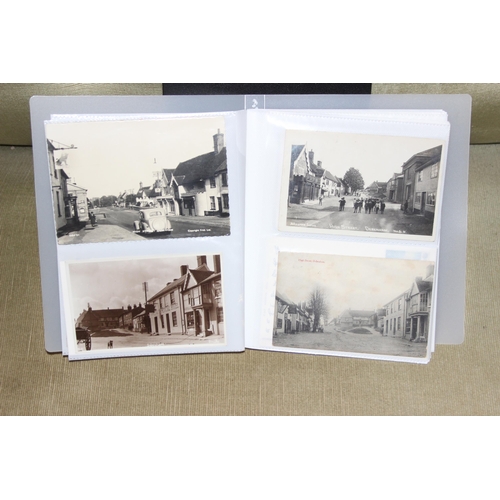 501 - 2 albums of antique and later postcards, mainly relating to Debenham, Suffolk