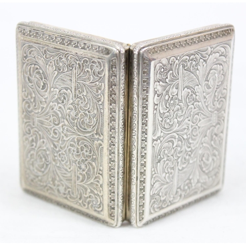 1032 - A Continental 800 silver compact containing mirror etc, marked for Cheramy of Paris, approx 61.89g g... 