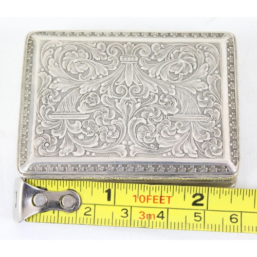 1032 - A Continental 800 silver compact containing mirror etc, marked for Cheramy of Paris, approx 61.89g g... 