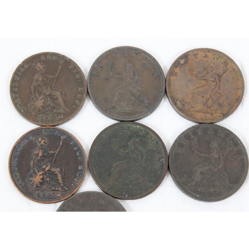 1207 - 7 copper half penny coins, 1806, 1807, 1856 & 1859, some in lovely condition