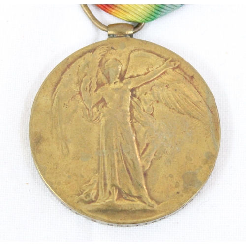 1407 - Pair of WW1 medals named to 45493 Private S Brittan of the Hampshire Regiment