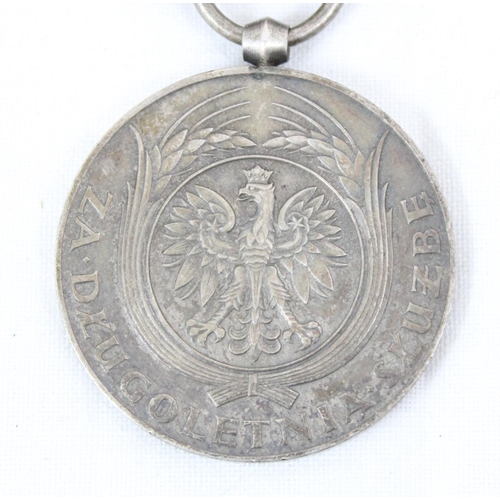 1410 - An early 20th century Polish Medal for Long Service (or Medal za Długoletnią Służbę in Polish), 20 y... 