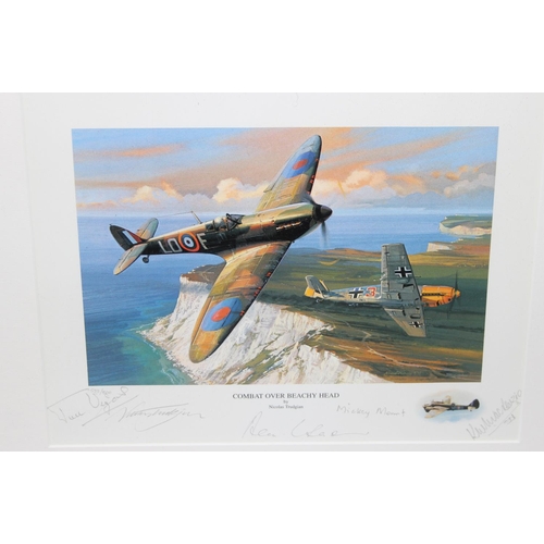 365 - Two framed and signed limited edition pictures of WW2 planes by Nicolas Trudgian and one other simil... 