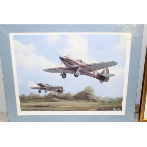 365 - Two framed and signed limited edition pictures of WW2 planes by Nicolas Trudgian and one other simil... 