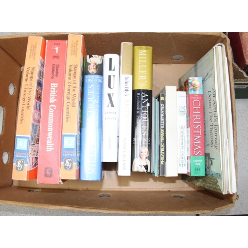 500 - 2 boxes of assorted books, mainly antiques reference books