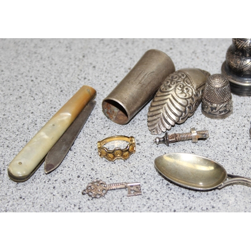 1036 - Qty of assorted silver items, all hallmarked or XRF tested approx 92.5% pure, approx 147.56g gross