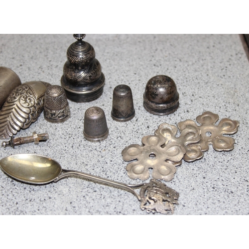 1036 - Qty of assorted silver items, all hallmarked or XRF tested approx 92.5% pure, approx 147.56g gross