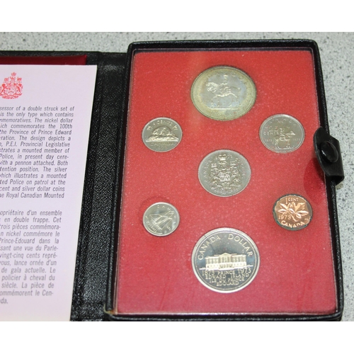 1210 - 8 assorted proof world coin sets to inc Canada 1973 & 1977, Zambia 1978, Morocco, Bahrain, Falkland ... 