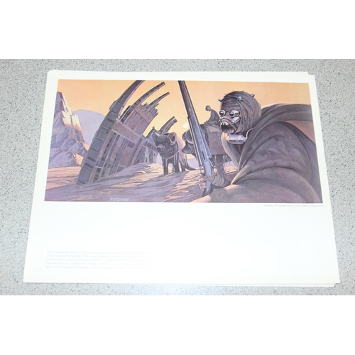 1541 - The Star Wars Portfolio by Ralph McQuarrie 1977, containing 21 prints and cover sheet in case