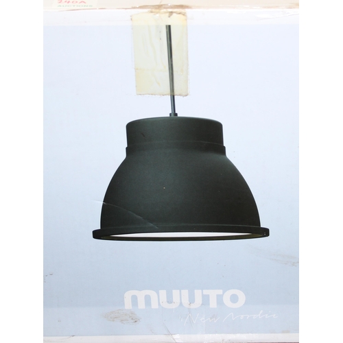 240A - Thomas Bernstrand for Muuto, a large pendant studio lamp in original box, grey