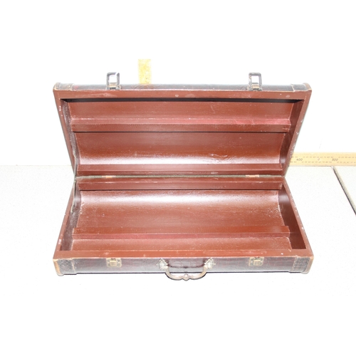 281 - A painted leather effect box