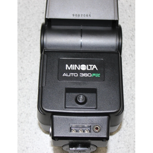 656 - Minolta X-700 camera with 2 lenses, accessories and carry case