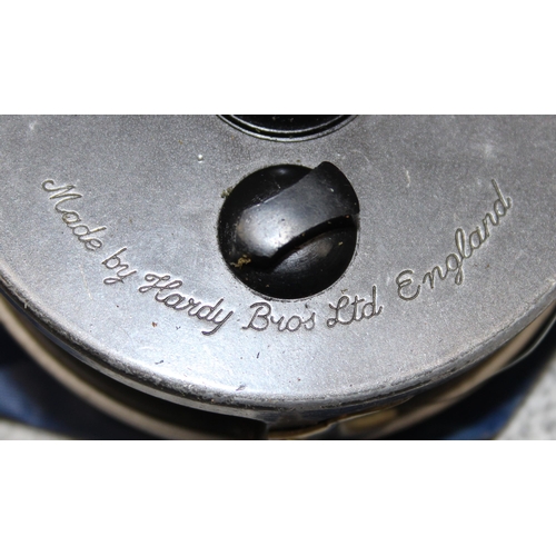 722 - Hardy Bros Marquis 5 weight fly fishing reel with original instructions & Hardy reel case