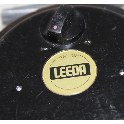 726 - 3 fly fishing reels to include a Leeda rimfly & 2 Japanese made reels both seemly unbranded