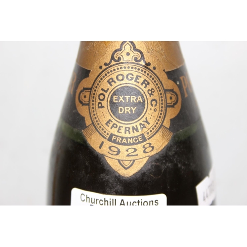 1608 - A bottle of 1928 Pol Roger & Co Epernay Extra Cuvee Reserve Champagne, reserved for Great Britain, b... 