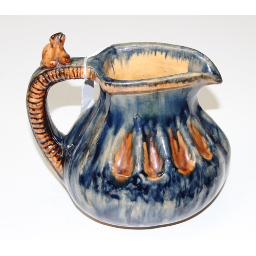 1770 - Studio pottery jug with drip glaze decoration, possibly Belgian