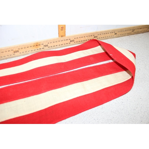 203 - A vintage stitched Danish pennant flag, likely c.WW2 period, approx 200cm long