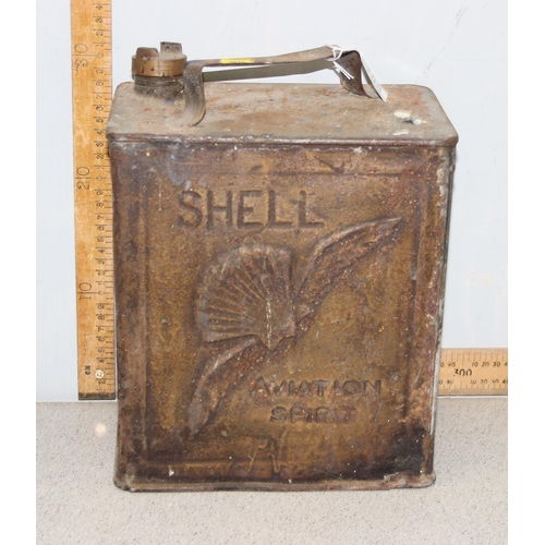 705 - Vintage Shell fuel can