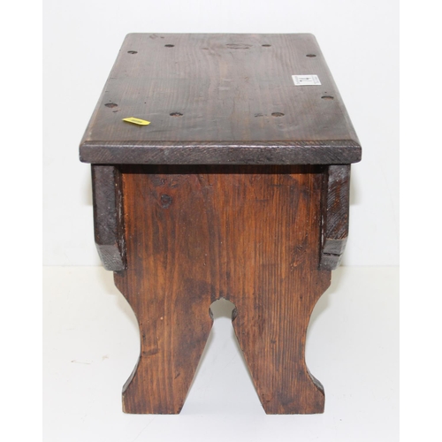 74 - Vintage rustic wooden stool