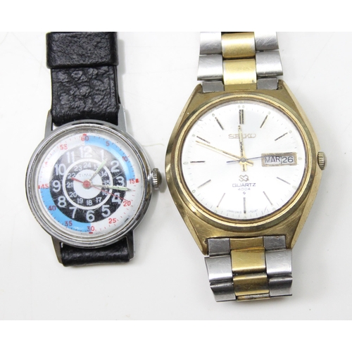 1300 - 6 assorted vintage watches to inc Seiko SQ 4004, Trafalgar, Accurist, Timex Blackjack Sprite 23171, ... 