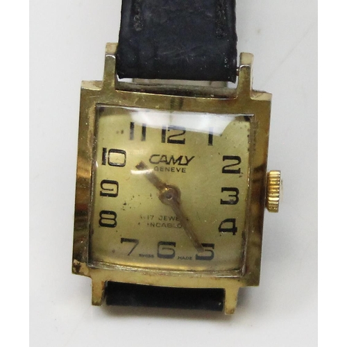 1332 - 3 assorted watches Monceau, gold plated Camy in box and Regency in box (3)