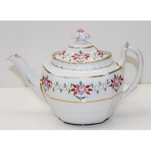 1649C - Qty of antique and later ceramics to inc an early 19th century porcelain teapot, a Minton cup, sauce... 