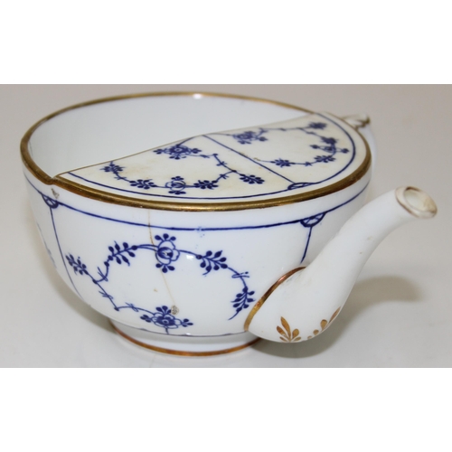 1649C - Qty of antique and later ceramics to inc an early 19th century porcelain teapot, a Minton cup, sauce... 