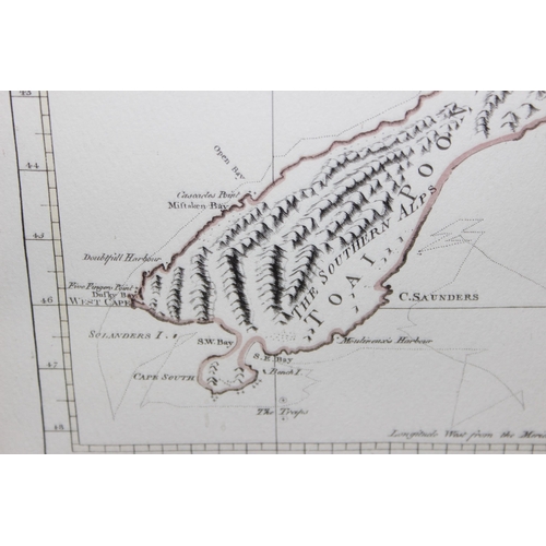 384 - Limited edition print of Saxtons map of Wiltshire and another limited edition print map of New Zeala... 