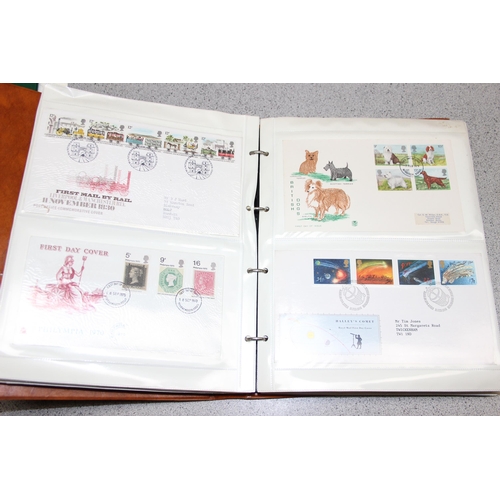 510 - 3 stamp albums etc, mainly first day cover stamps