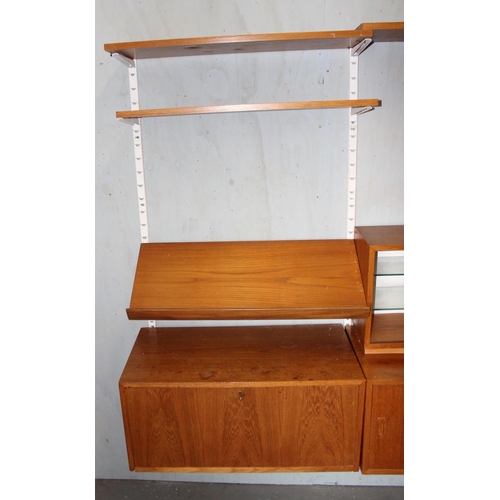 1 - A rare set of original 1960's Ikea Poul Cadovius style modular wall shelves and cupboards, purchased... 