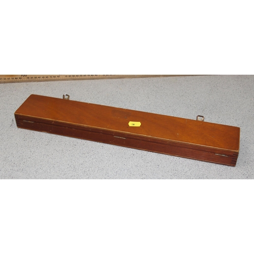 1412 - A WW2 period War Department rolling ruler in wooden box