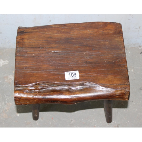 109 - A rustic 4-legged milking stool