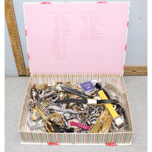 1317 - Box of assorted modern watches