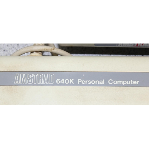 1569 - A vintage Amstrad PC1640DD personal computer, with a PC-MD monitor & PC1640 keyboard