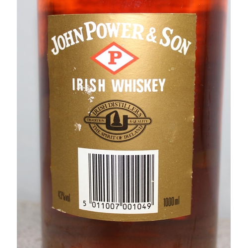 1662 - John Power & Son gold label Irish whiskey 1 litre bottle 43% vol