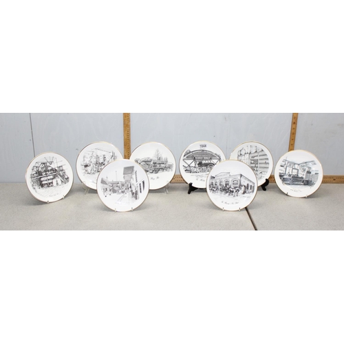 1844 - 8 Royal Grafton advertising plates for Brakespear brewery