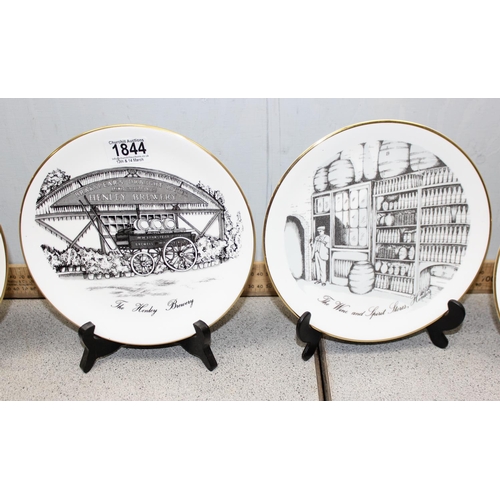 1844 - 8 Royal Grafton advertising plates for Brakespear brewery