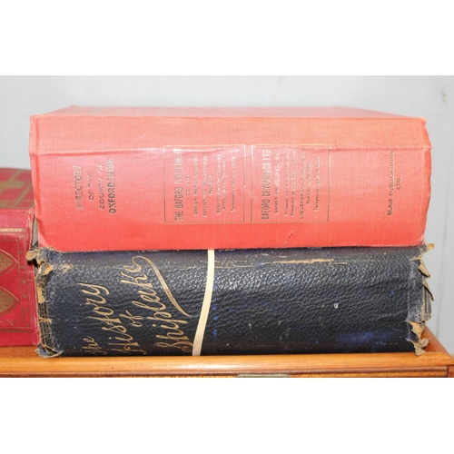 1845 - 2 wooden boxes and 3 vintage books to the history of Shiplake