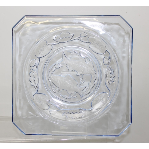 1860 - Collection of pressed glass to include an example celebrating Gladstone's election win