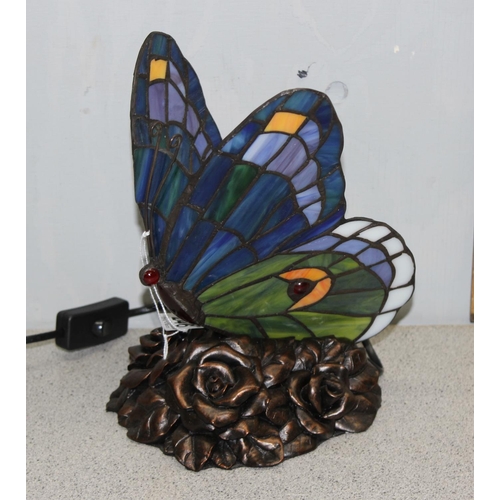 246 - Tiffany style butterfly lamp