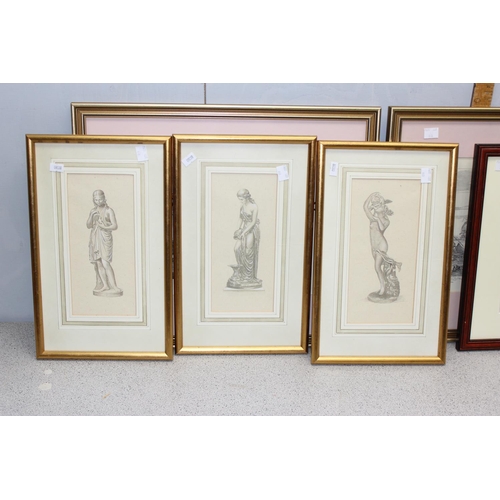 440 - Mixed lot of pictures to include antique engravings by Carlo Zucchi & Pears soap prints