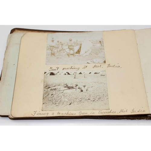 1426 - A WW1 period photograph album containing a large qty of interesting pictures of India with annotatio... 