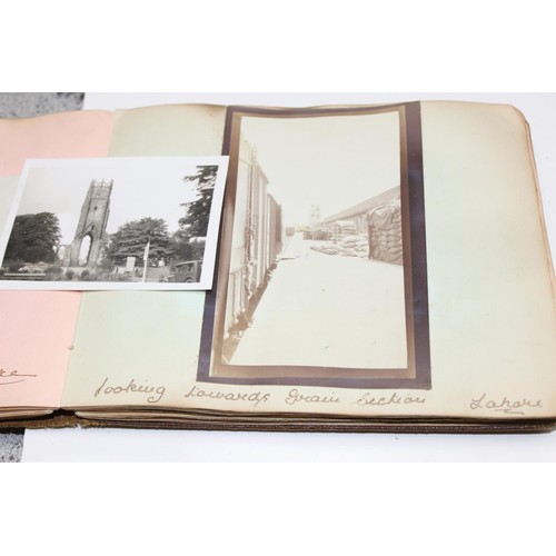 1426 - A WW1 period photograph album containing a large qty of interesting pictures of India with annotatio... 