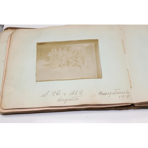 1426 - A WW1 period photograph album containing a large qty of interesting pictures of India with annotatio... 