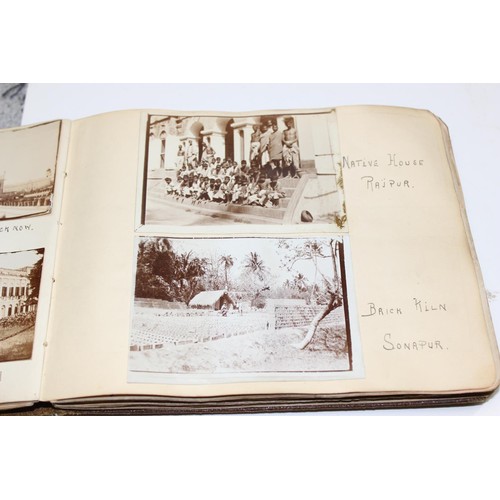 1426 - A WW1 period photograph album containing a large qty of interesting pictures of India with annotatio... 