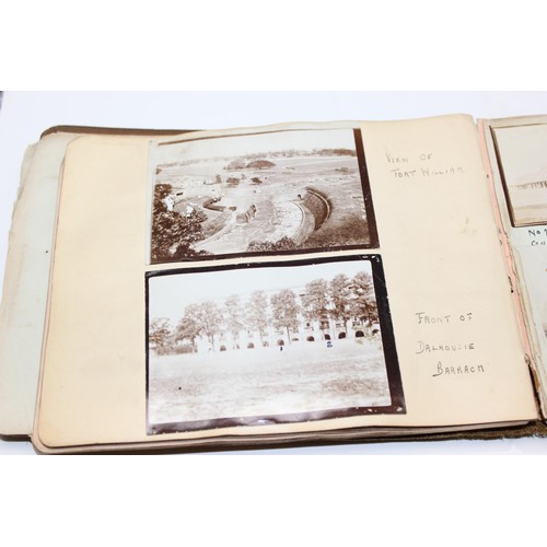 1426 - A WW1 period photograph album containing a large qty of interesting pictures of India with annotatio... 